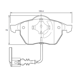 Volkswagen Jetta IV 1.8 T 4 Cyl 1782 Eng 2003-2005 Front Brake Pads