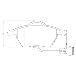 Audi 500 Series 500 E AAR 5 Cyl 2309 Eng 1992-1994 Front Brake Pads