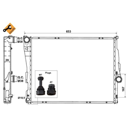 BMW 3-SERIES 320D [E46] 03-05 M47N20 16V 110KW  Manual 4 Cyl Radiator