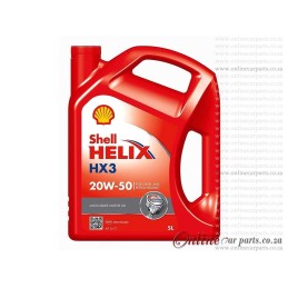 Shell Helix HX3 5L 20W-50 Multi-Grade Motor Diesel and Petrol Engines Engine Oil