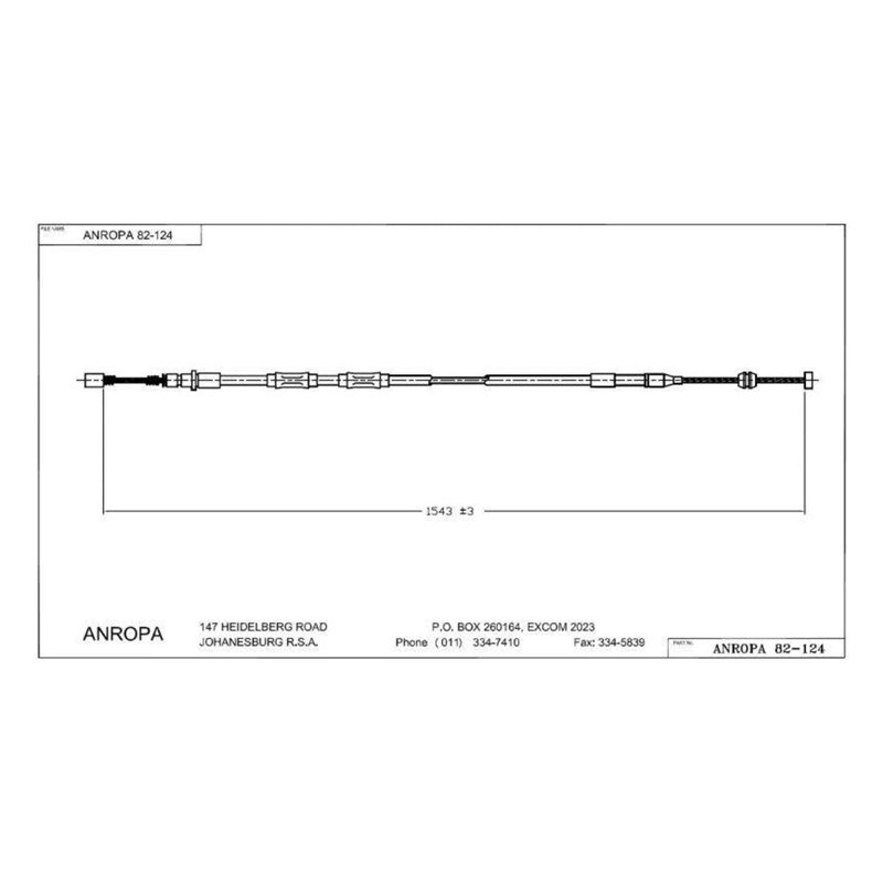 Toyota Conquest Hand Brake Cable