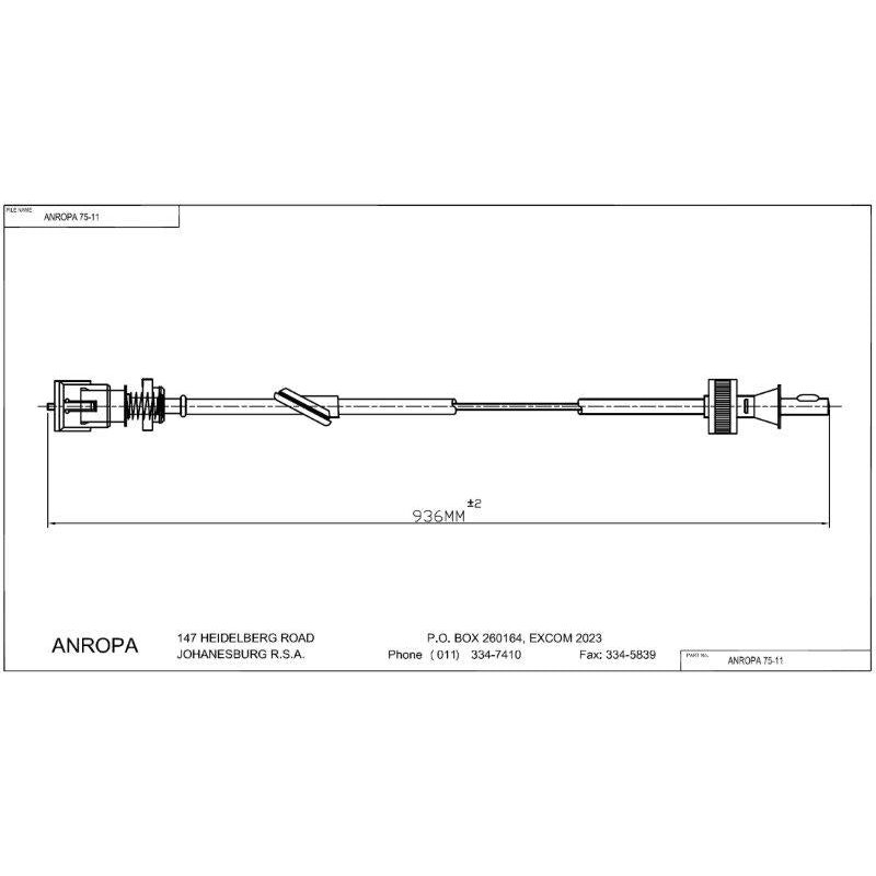 Hyundai 1.5 Accent 94-98 SC1138 Speedo Cable