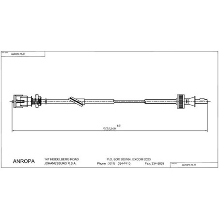 Hyundai 1.5 Accent 94-98 SC1138 Speedo Cable