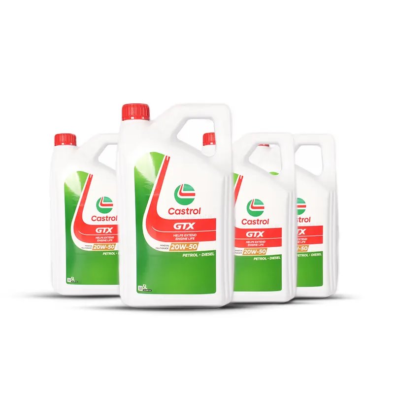 Castrol GTX 20W-50 5L Mineral Multigrade Engine Oil - 1 Case