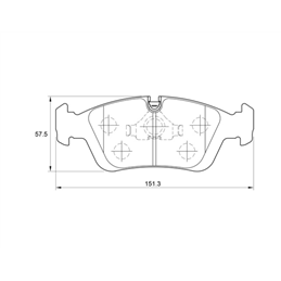 BMW Z Series Z3 E36 2.8I M52B28 24V 141KW 97-00 Front Brake Pads