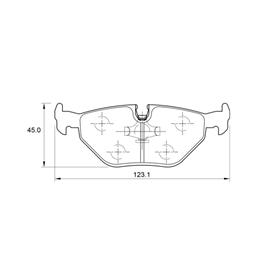 BMW Z Series Z4 E85 2.5I M54B25 24V 141KW 02-05 Rear Brake Pads