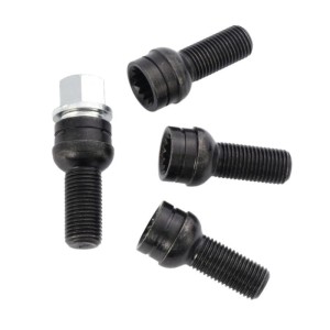 Audi SEAT VW BMW Male Hex M14 x 1.5mm Wheel Bolt and Locking Key Set