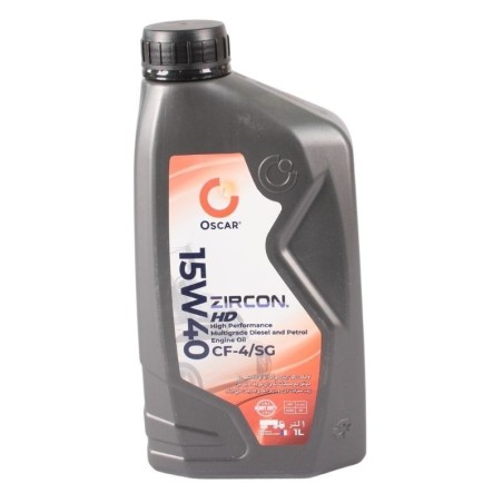 Oscar Zircon 15W40 1 Litre API CF4/SG HD Heavy Duty Engine Oil