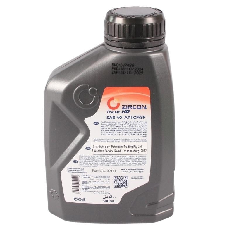 Oscar Zircon SAE 40 500mI API CF/SF Heavy Duty Engine Oil
