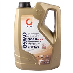 Oscar Jade Gold Plus 0W40 5 Litre API SN Plus Fully Synthetic Engine Oil