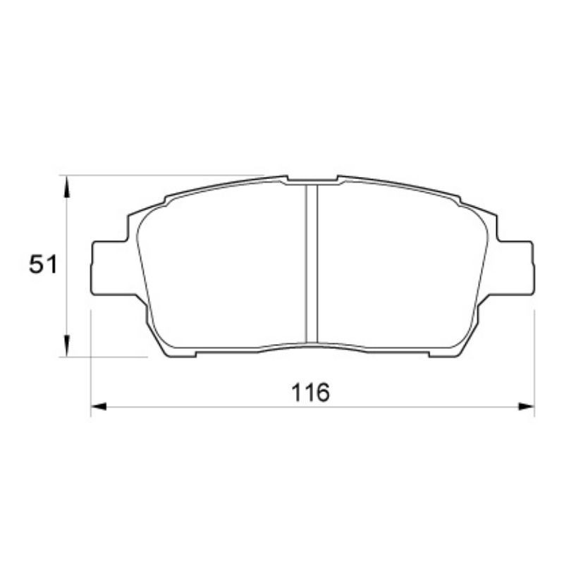 Haval H1 1.5 69KW 4G15 4 Cyl 1497 Eng 2017- Front Brake Pads
