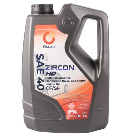 Oscar Zircon HD SAE 40 5L Heavy Duty Diesel and Petrol Engine Oil