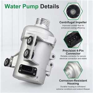BMW 3 Series E90 323i 325i 328i 330i 05-11 4 PIN Electric Water Pump