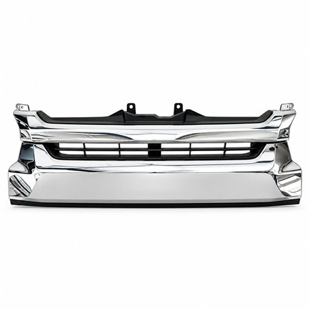 Toyota Quantum Grill 14- Broad Bumper High Roof Chrome Black