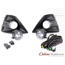 Ford Focus Left + Right Fog Light + Cover + CP FRM + CRS 2010-