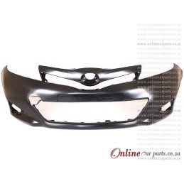 Toyota Yaris MK II Hatchback Plain Front Bumper With Fog Light Fog Lamp Holes P3 2012-2014