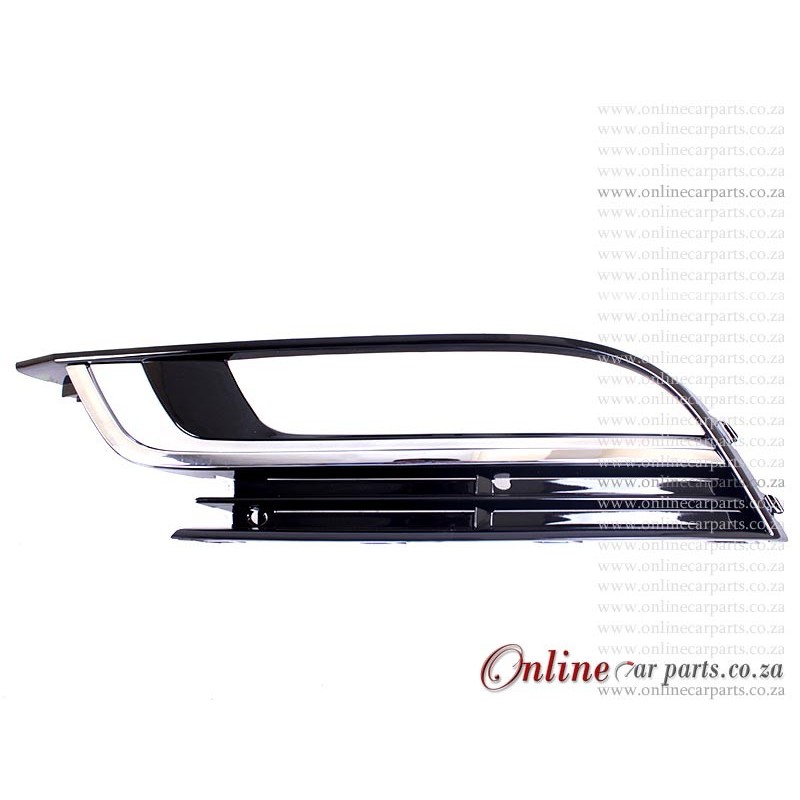 VW Passat CC 2.0TFSI Left Hand Side Front Bumper Grille With CP Moulding and Fog Light Fog Lamp Holes P3 2012-