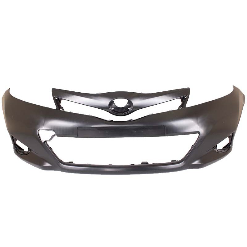 Toyota Yaris MK II Hatchback Plain Front Bumper With Fog Light Fog Lamp Holes P3 2012-2014