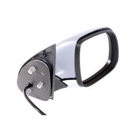 VW Amarok Right Hand Side Electric Door Mirror Assembly Chrome Black 2010-