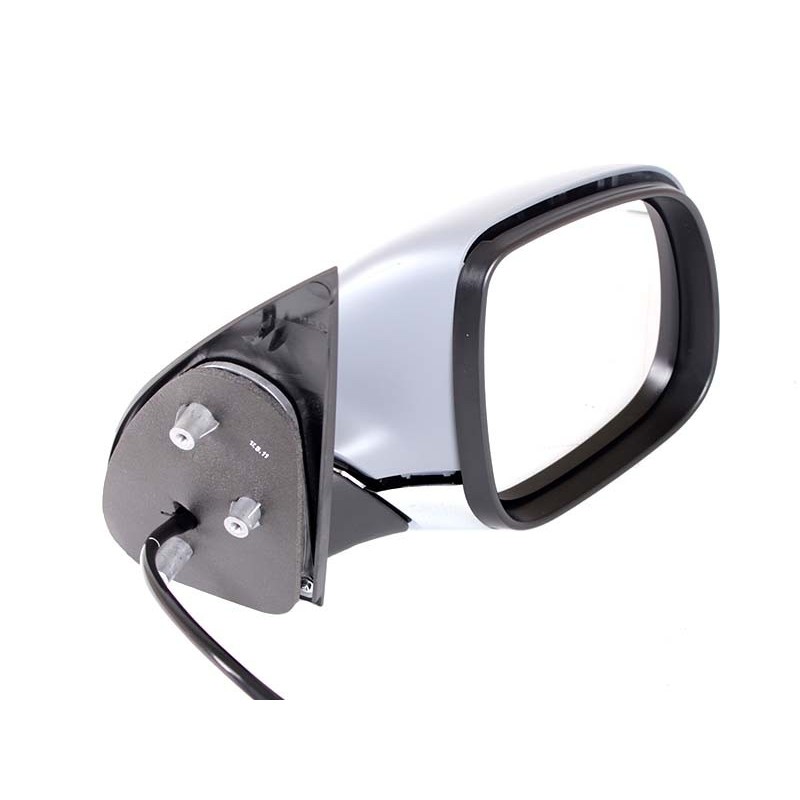 VW Amarok Right Hand Side Electric Door Mirror Assembly Chrome Black 2010-