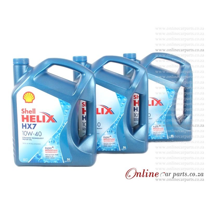 Shell Helix HX7 10W-40 5L Synthetic Technology Petrol Engine Oil - 1 Case