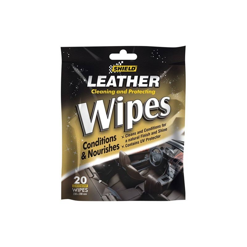 SHIELD Leather Care Wipes x20