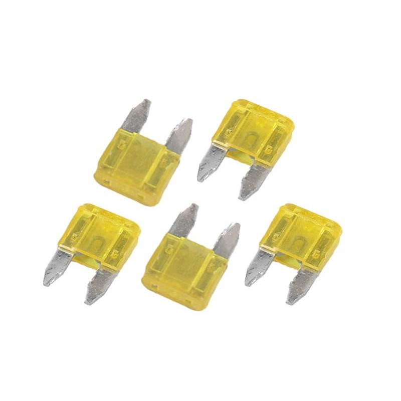 20 Amp Mini Blade Fuse - 5 Pieces Pack