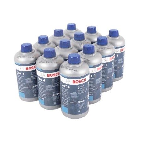 Bosch DOT 4 Brake Fluid 500ml - 12 Pack