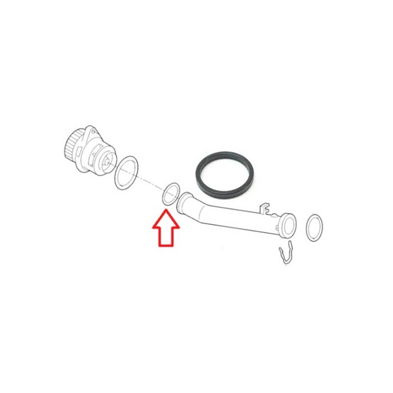 VW Polo 9N 1.4 1.6 8V 1.4 16V 02-09 Plastic Water Pipe Seal